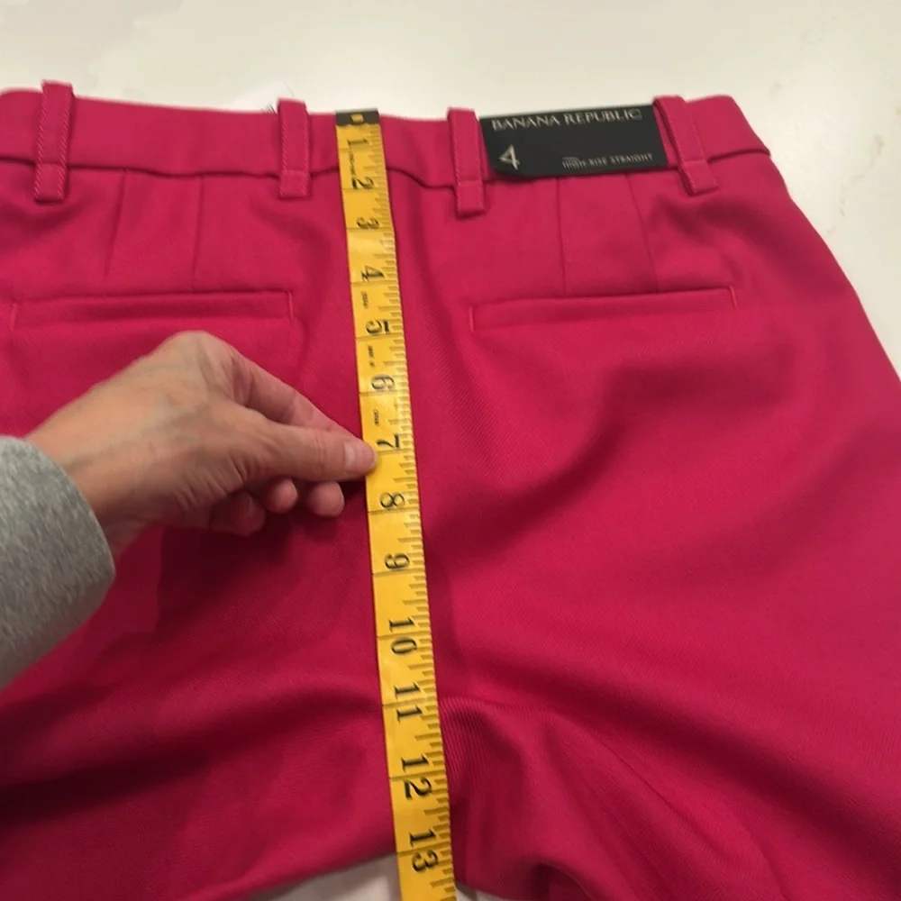 Banana Republic High-Rise Straight Pants - Pink - Picture 8 of 10